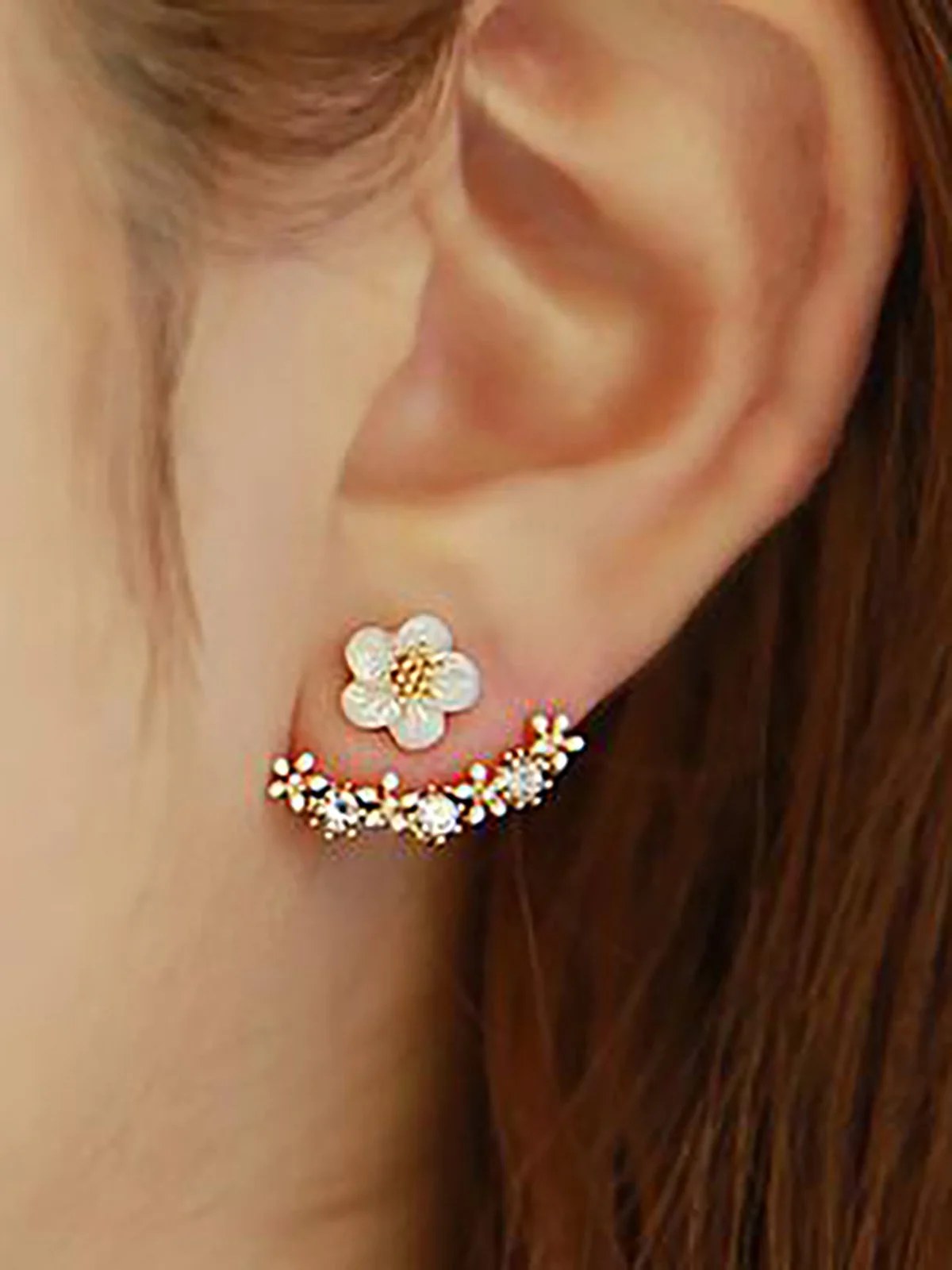 Girls Daisy Flower Earing Anniecloth