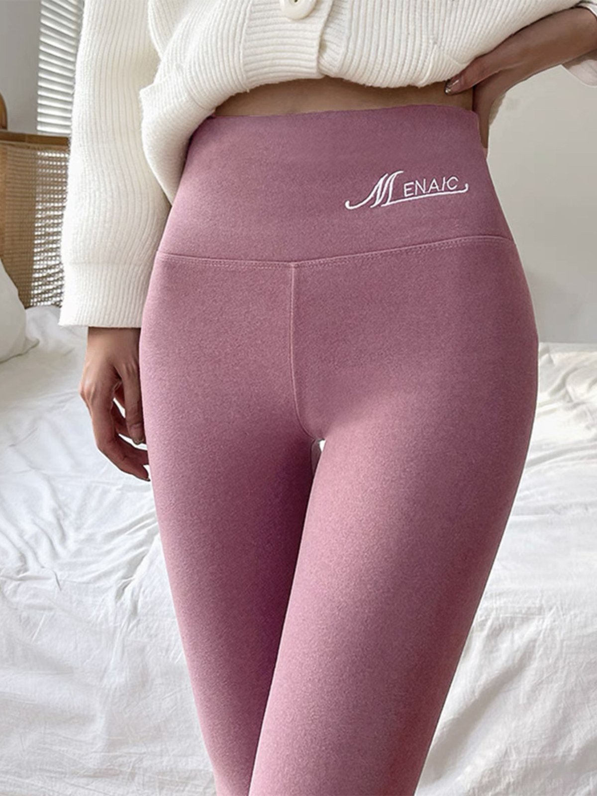 Casual Text Letters Tight Legging