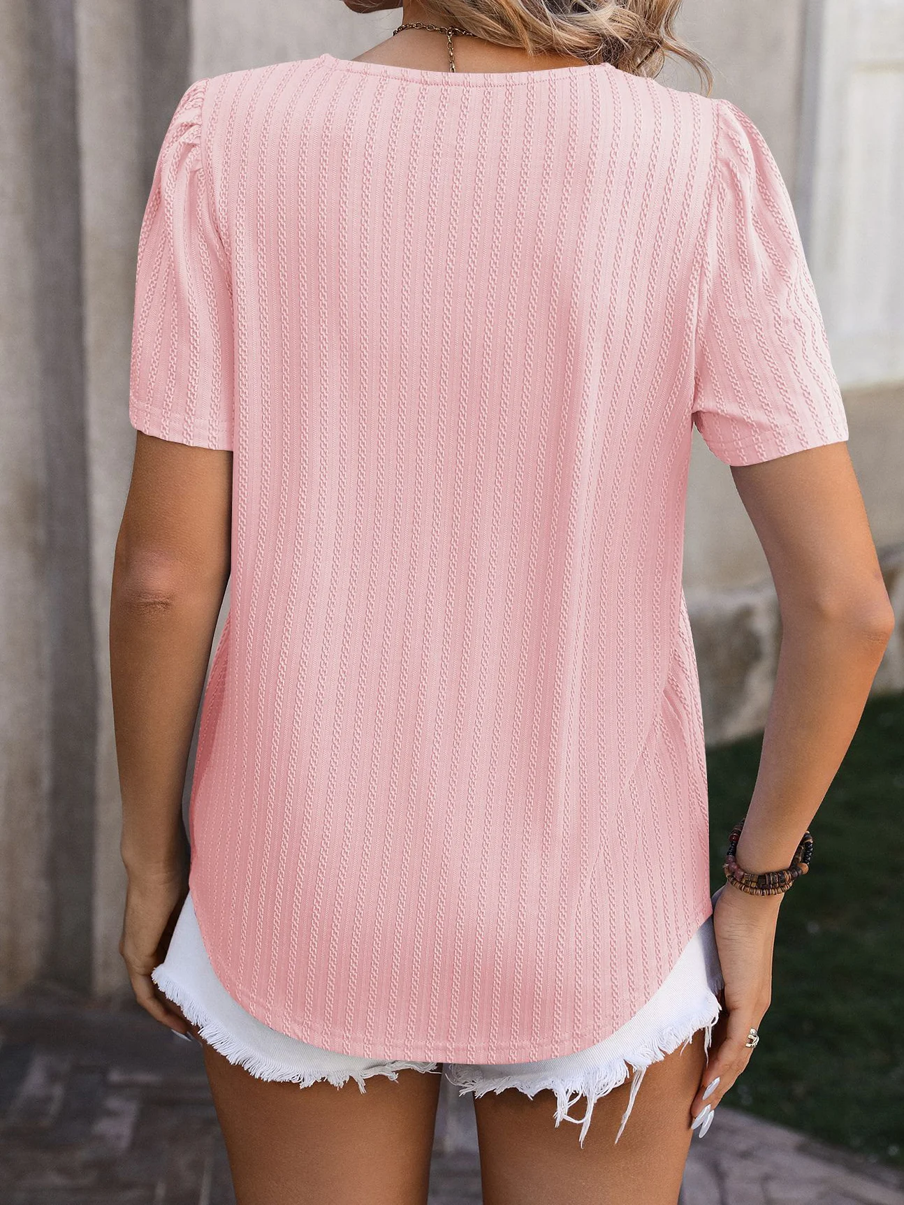 Casual Loose Knitted Square Neck Shirt