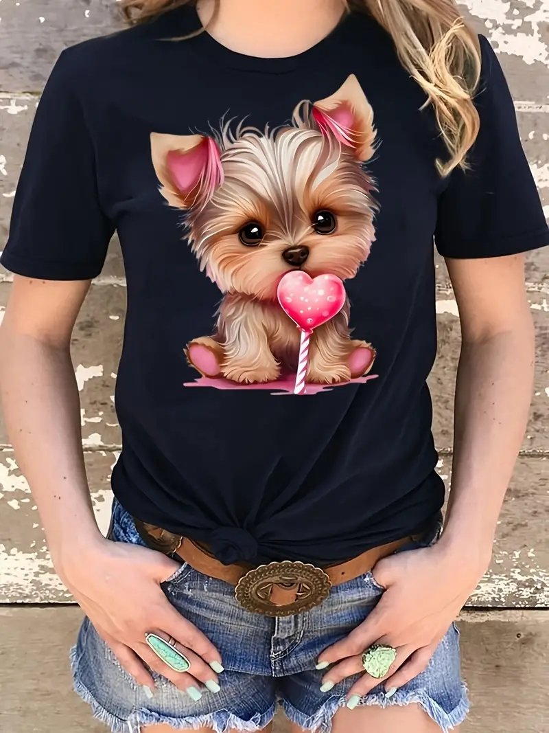 Casual Dog Regular Fit Crew Neck T-Shirt