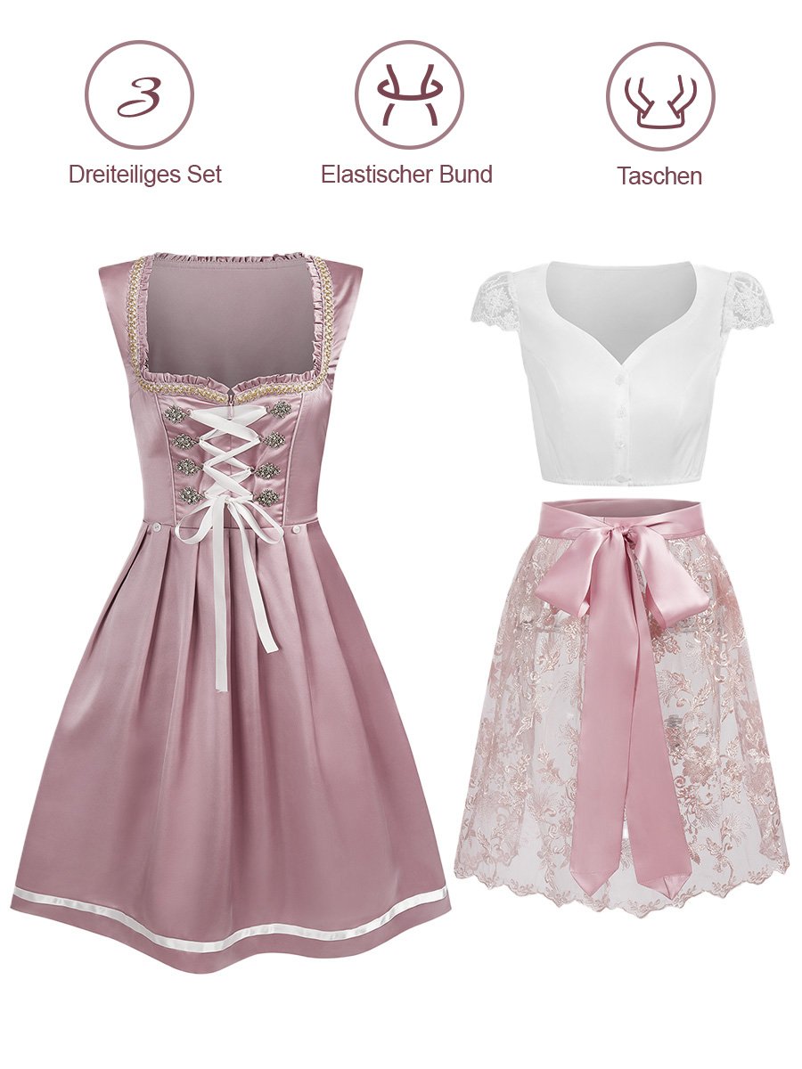 Oktoberfest Regular Fit Sweetheart Neckline Dress