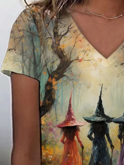 Halloween Witch Casual T-Shirt