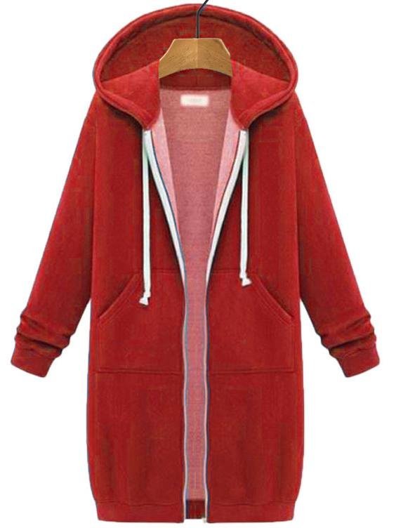 Cotton Casual Hoodie Coat