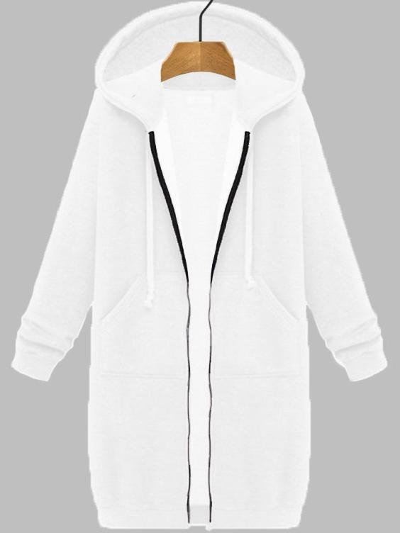 Cotton Casual Hoodie Coat