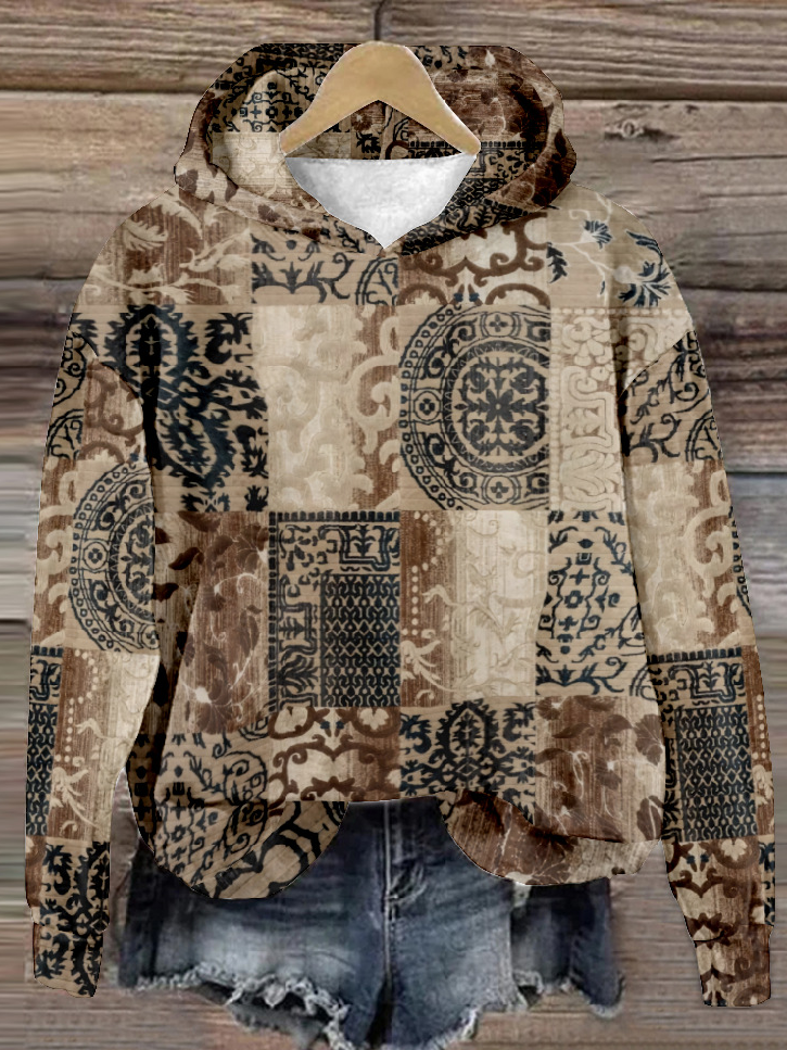 Casual Ethnic Loose Sweatshirt