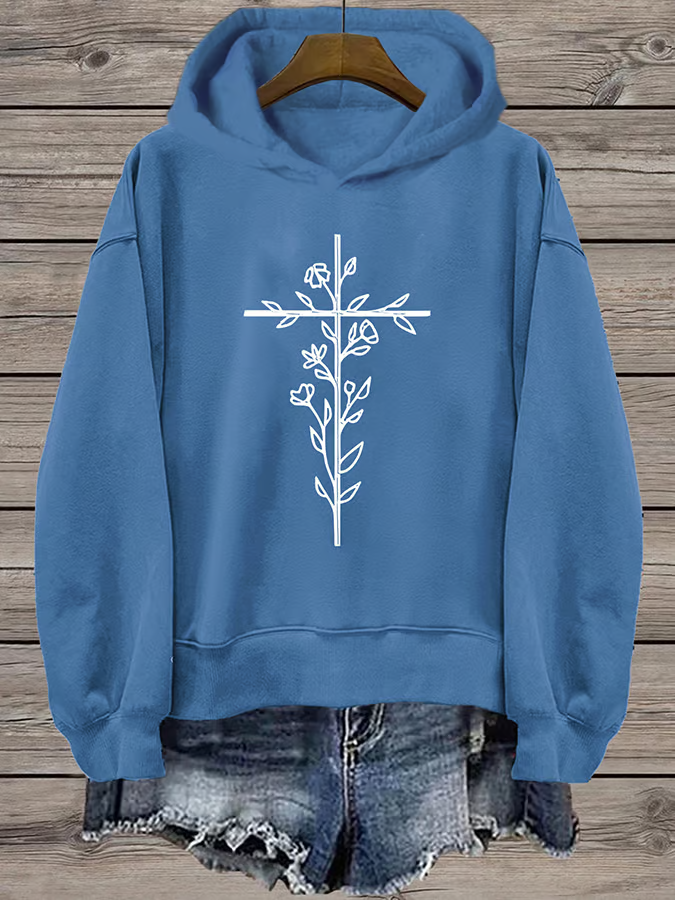 Women's Faith Printed Hooded Sweatshirt