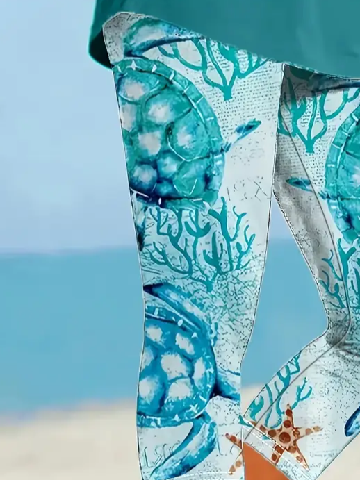 Women's Turtle Print Casual Fashion Leggings