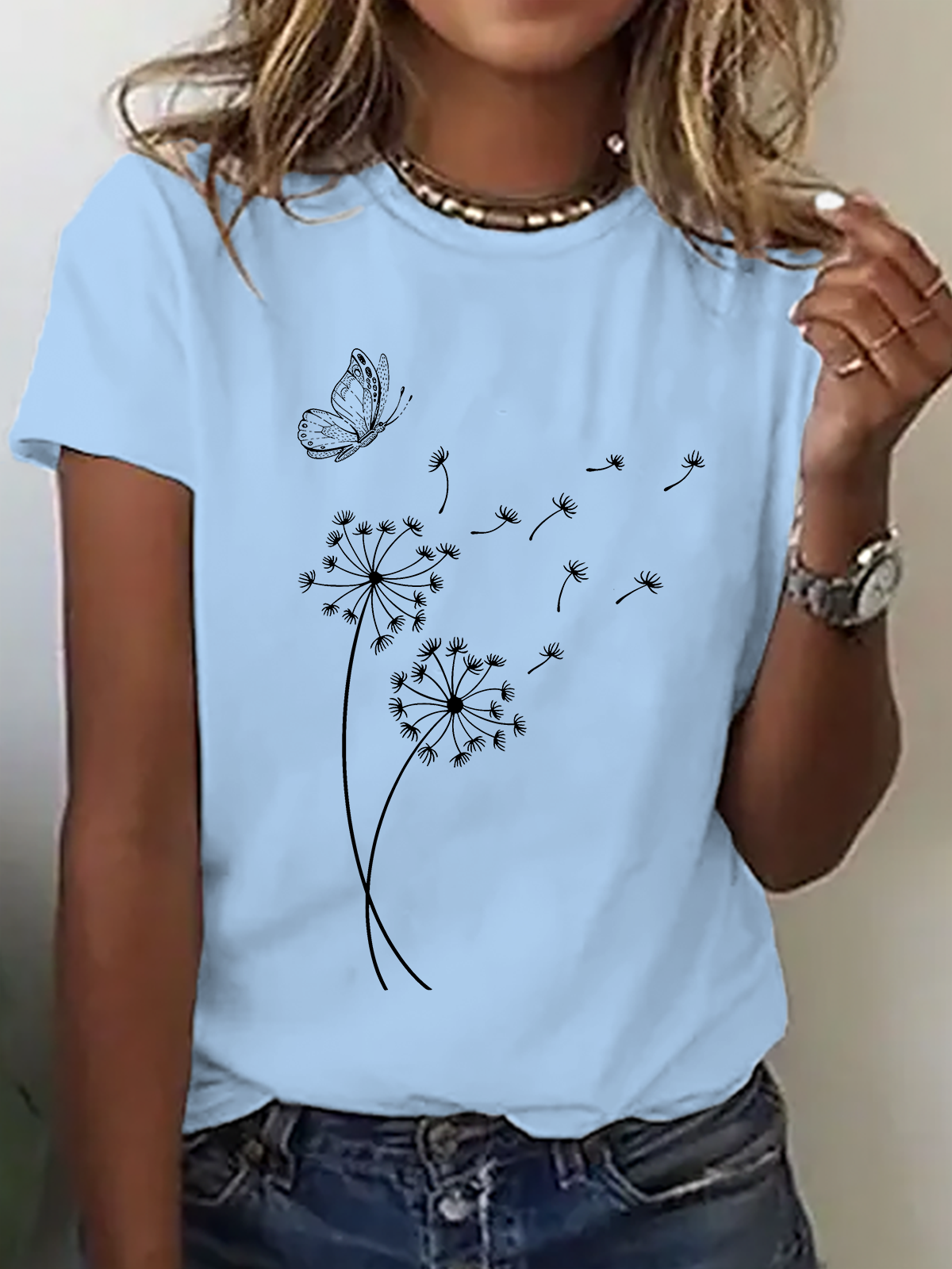 Dandelion Wild Flower Cotton T-Shirt