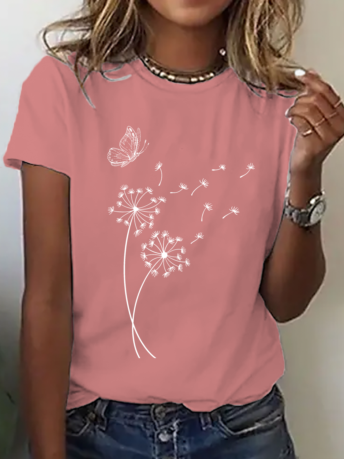 Dandelion Wild Flower Cotton T-Shirt