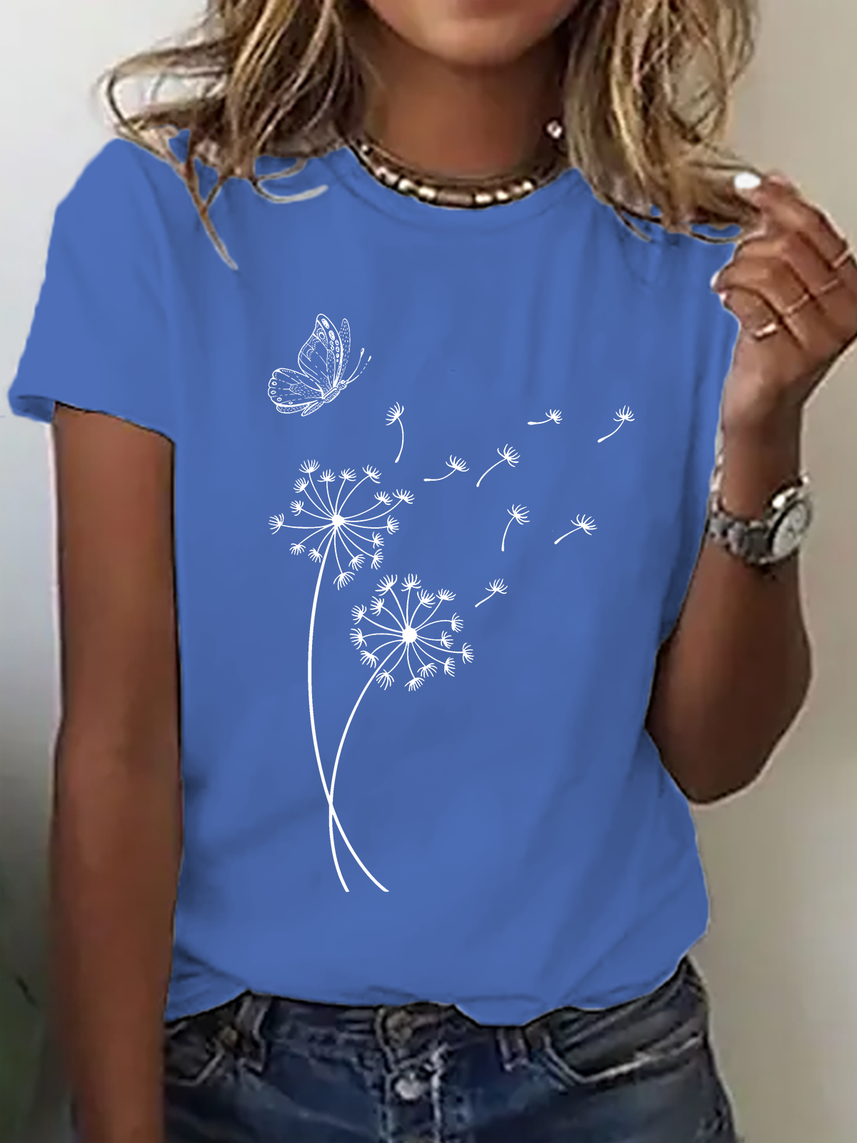 Dandelion Wild Flower Cotton T-Shirt