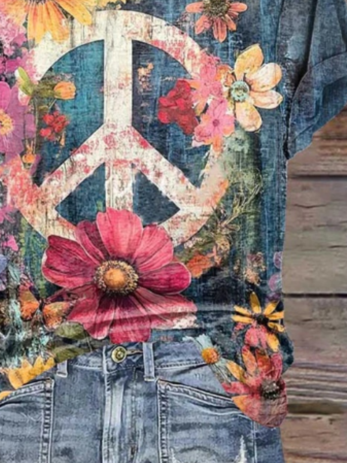 Floral Regular Fit Casual T-Shirt