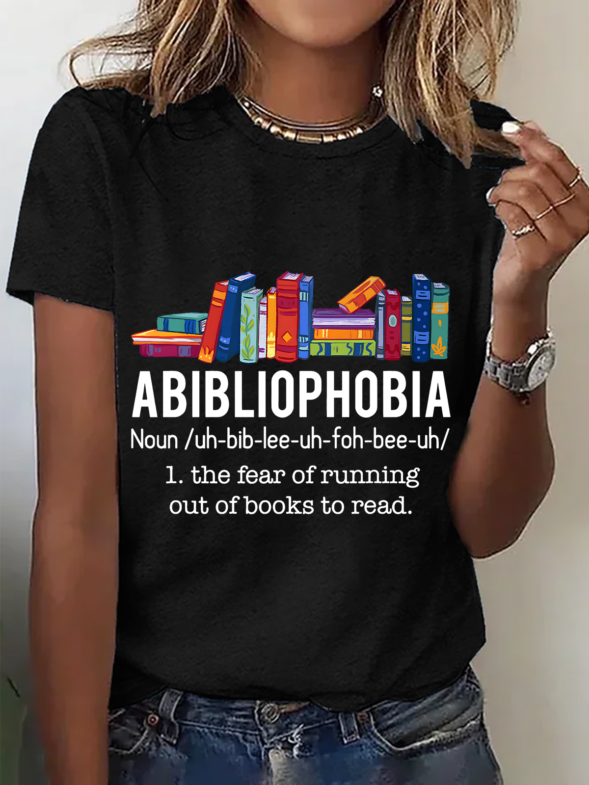 Women Text Letters Crew Neck Cotton Short Sleeve Casual Daily Summer T-shirt