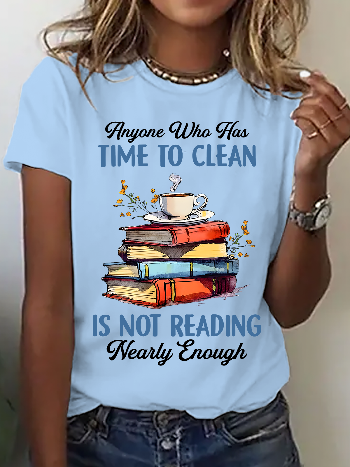 Women Text Letters Crew Neck Cotton Short Sleeve Casual Daily Summer T-shirt