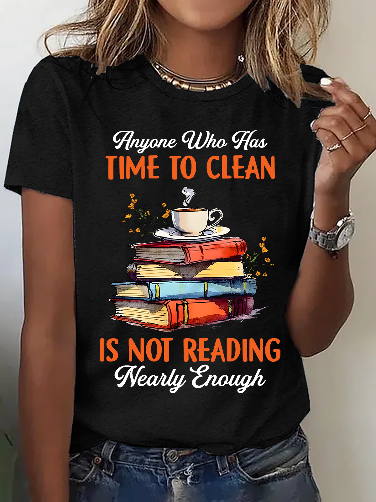 Women Text Letters Crew Neck Cotton Short Sleeve Casual Daily Summer T-shirt