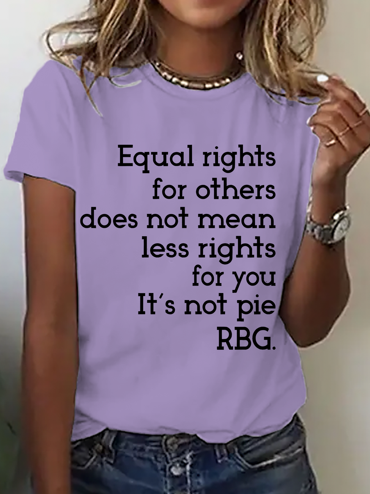 Equal Rights Shirt, Rbg Sayings Tee，Women's Rights Cotton T-Shirt