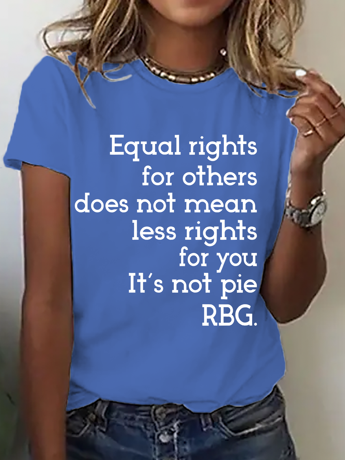 Equal Rights Shirt, Rbg Sayings Tee，Women's Rights Cotton T-Shirt