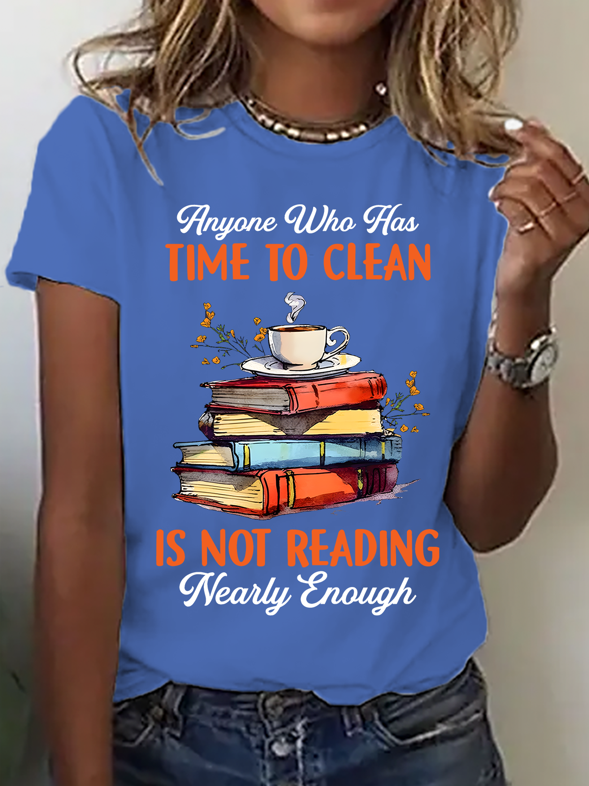 Women Text Letters Crew Neck Cotton Short Sleeve Casual Daily Summer T-shirt