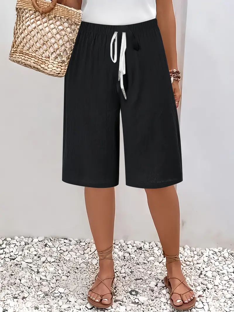 Women's Spring And Summer Casual Straight-Leg Trousers With Straps