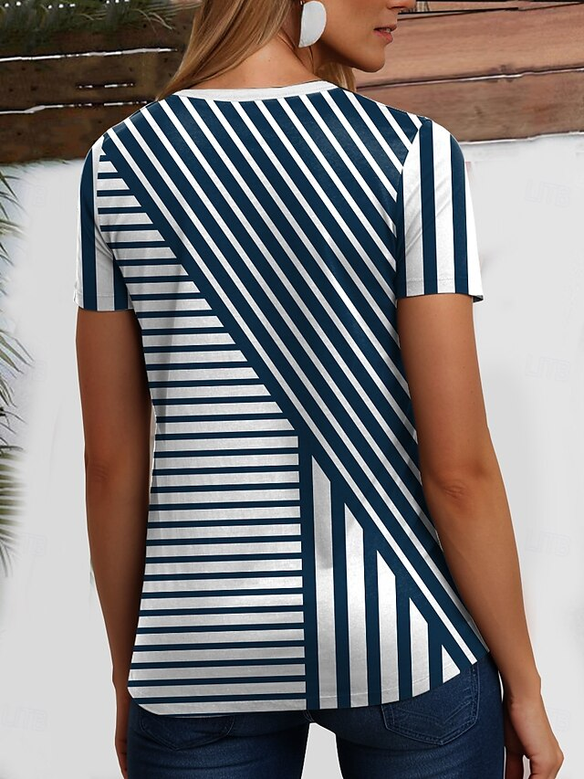 Cotton Casual V Neck Regular Fit T-Shirt