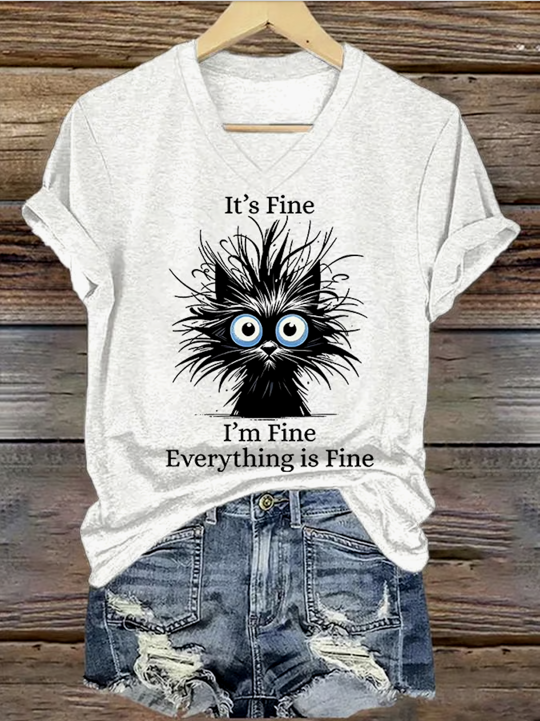 Casual Crew Neck Regular Fit Cotton T-Shirt