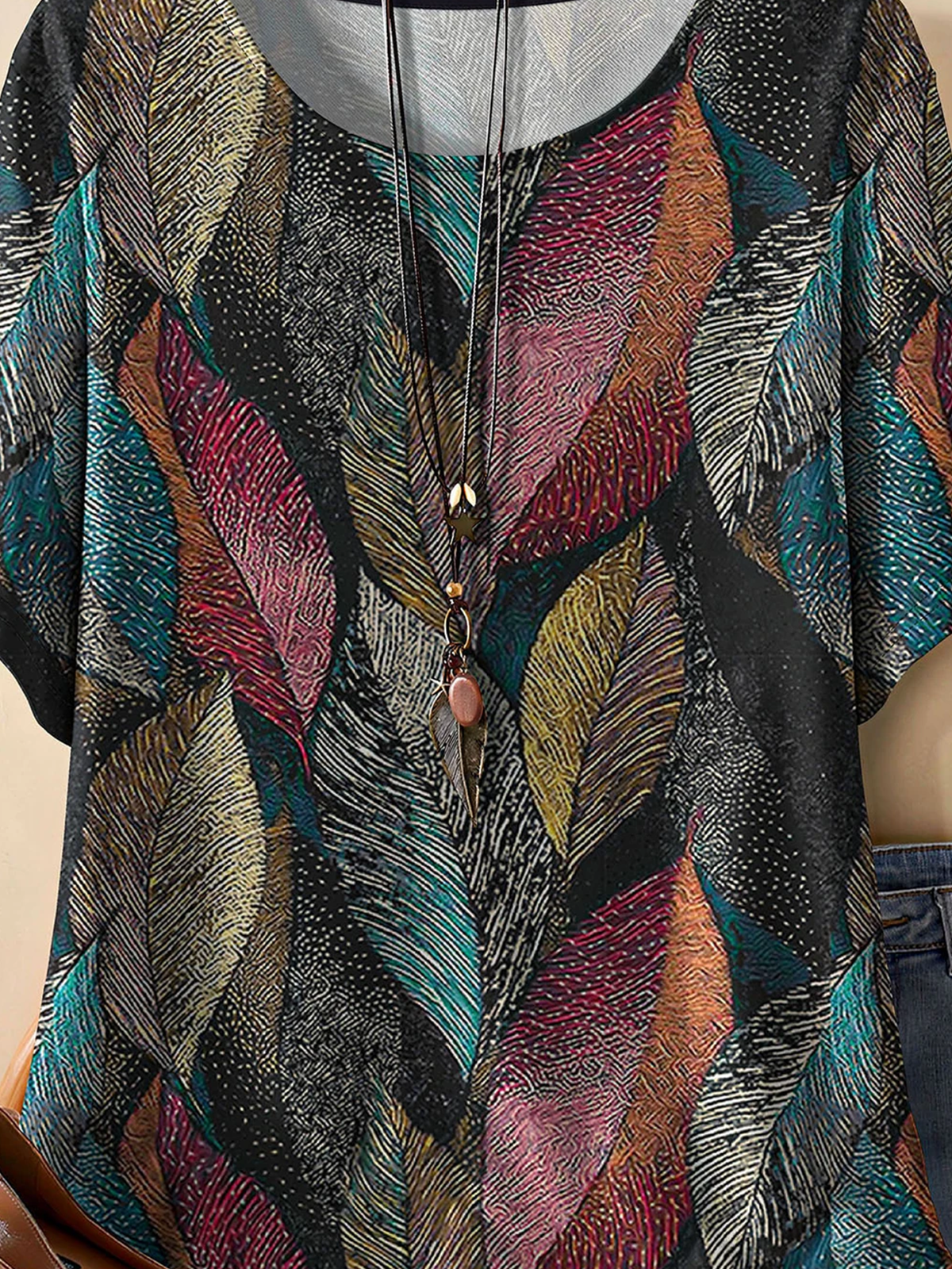 Loose Vintage Dolman Sleeve T-Shirt