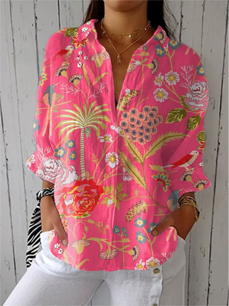 Loose Casual Shirt Collar Shirt