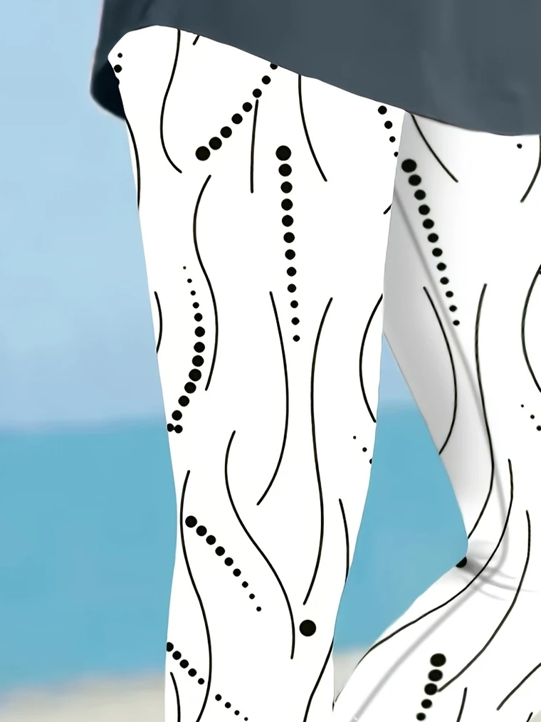 Women's Polka Dot Print Casual Leggings