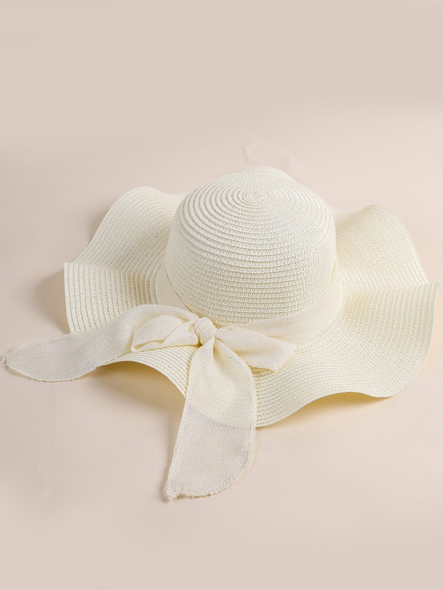 Beach straw hat wide brim straw hat women summer vacation sun protection beach hat sun hat straw hat