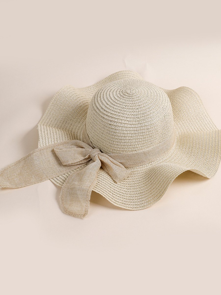 Beach straw hat wide brim straw hat women summer vacation sun protection beach hat sun hat straw hat