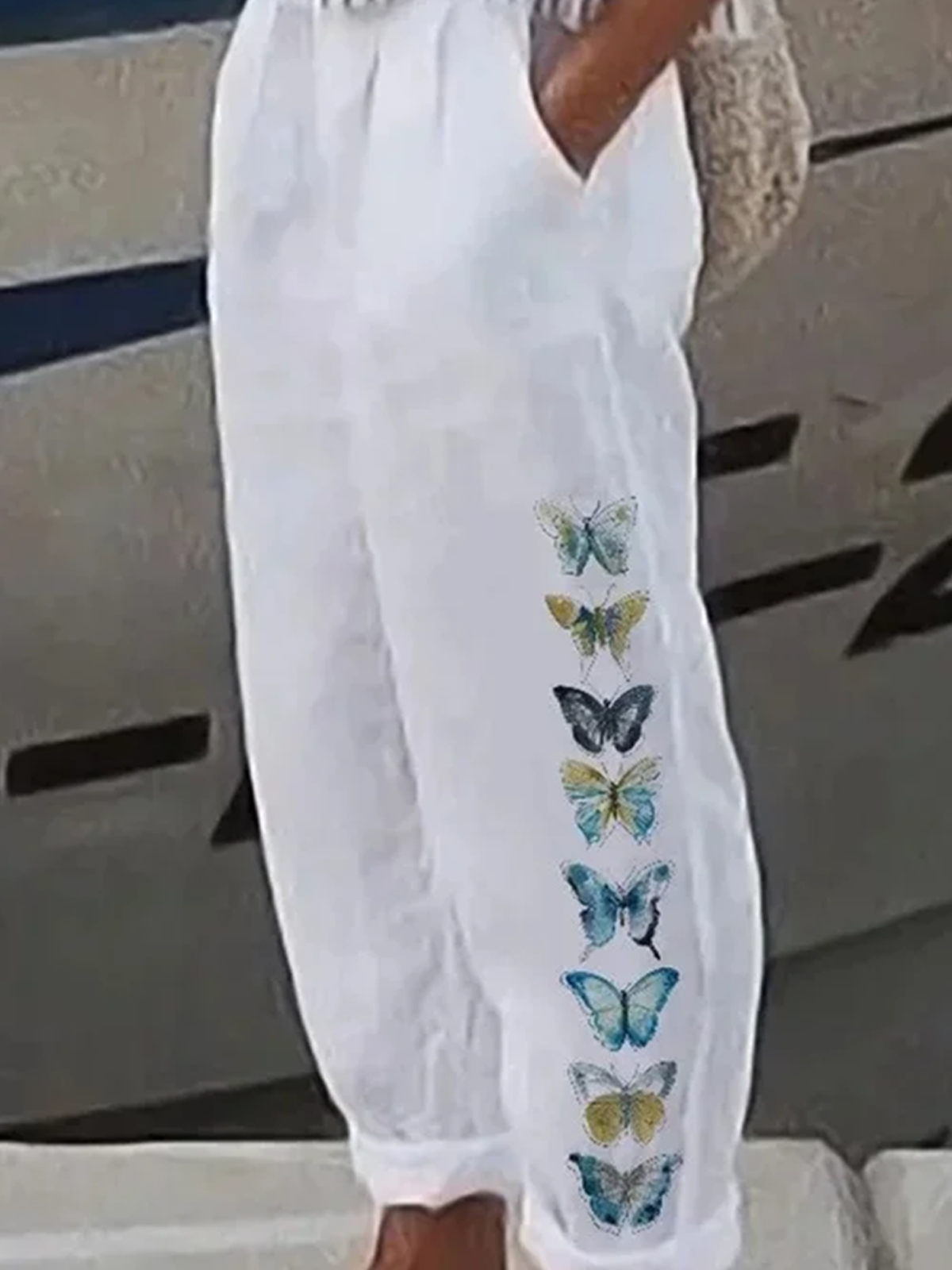 Regular Fit Cotton Boho Butterfly Pants
