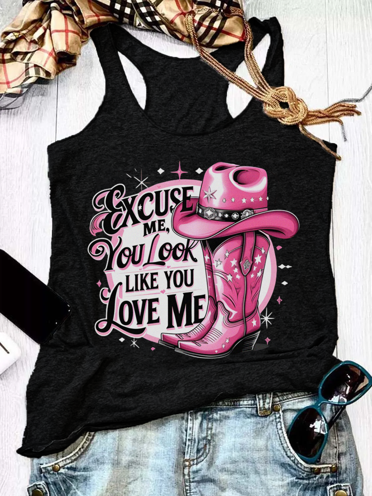 Wild West Cowgirl Casual Cotton Vest