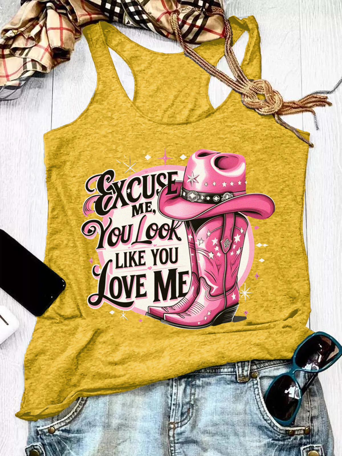 Wild West Cowgirl Casual Cotton Vest