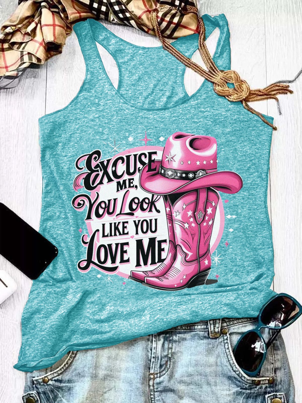 Wild West Cowgirl Casual Cotton Vest