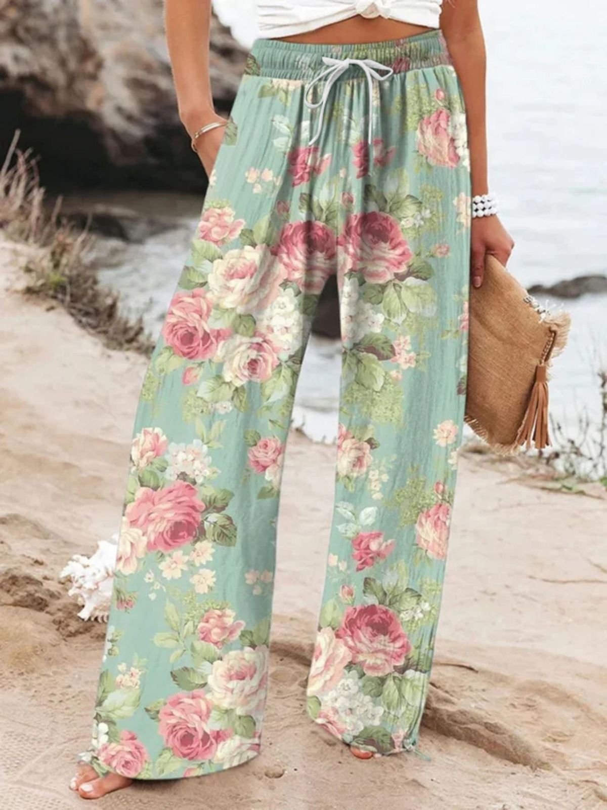 Casual Floral Pants