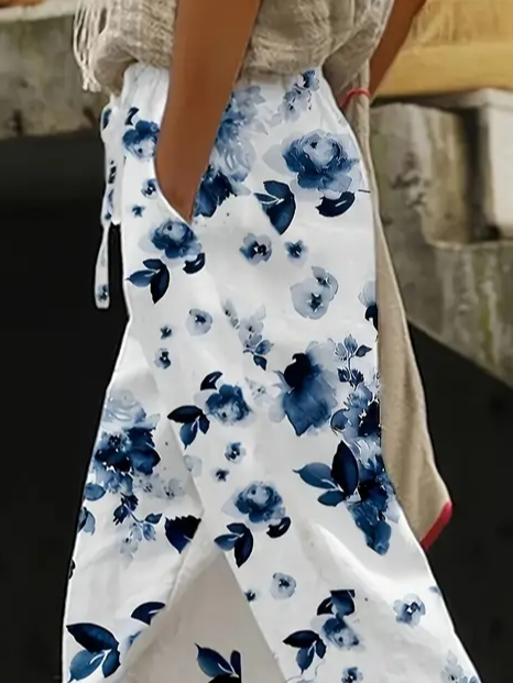 Women's Floral Print Casual Pants