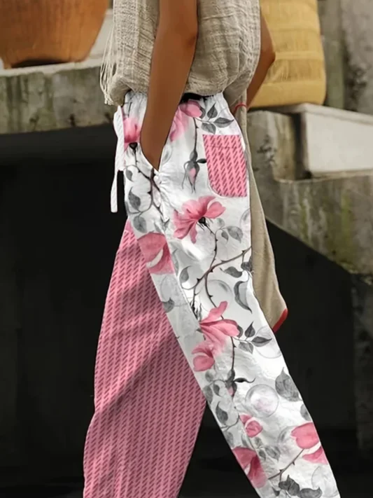 Women's Floral Print Casual Pants