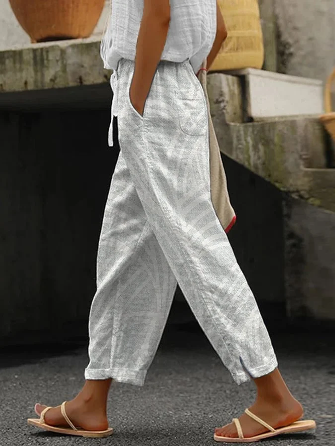 Women's Geometric Print Casual Pants
