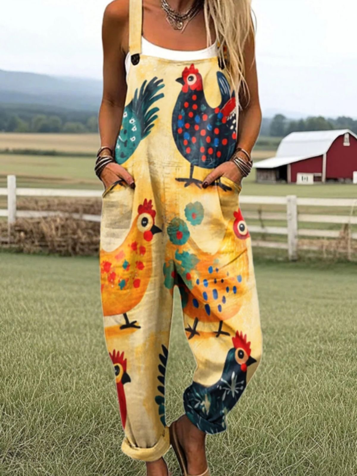 Animal Regular Fit Boho Jumpsuit