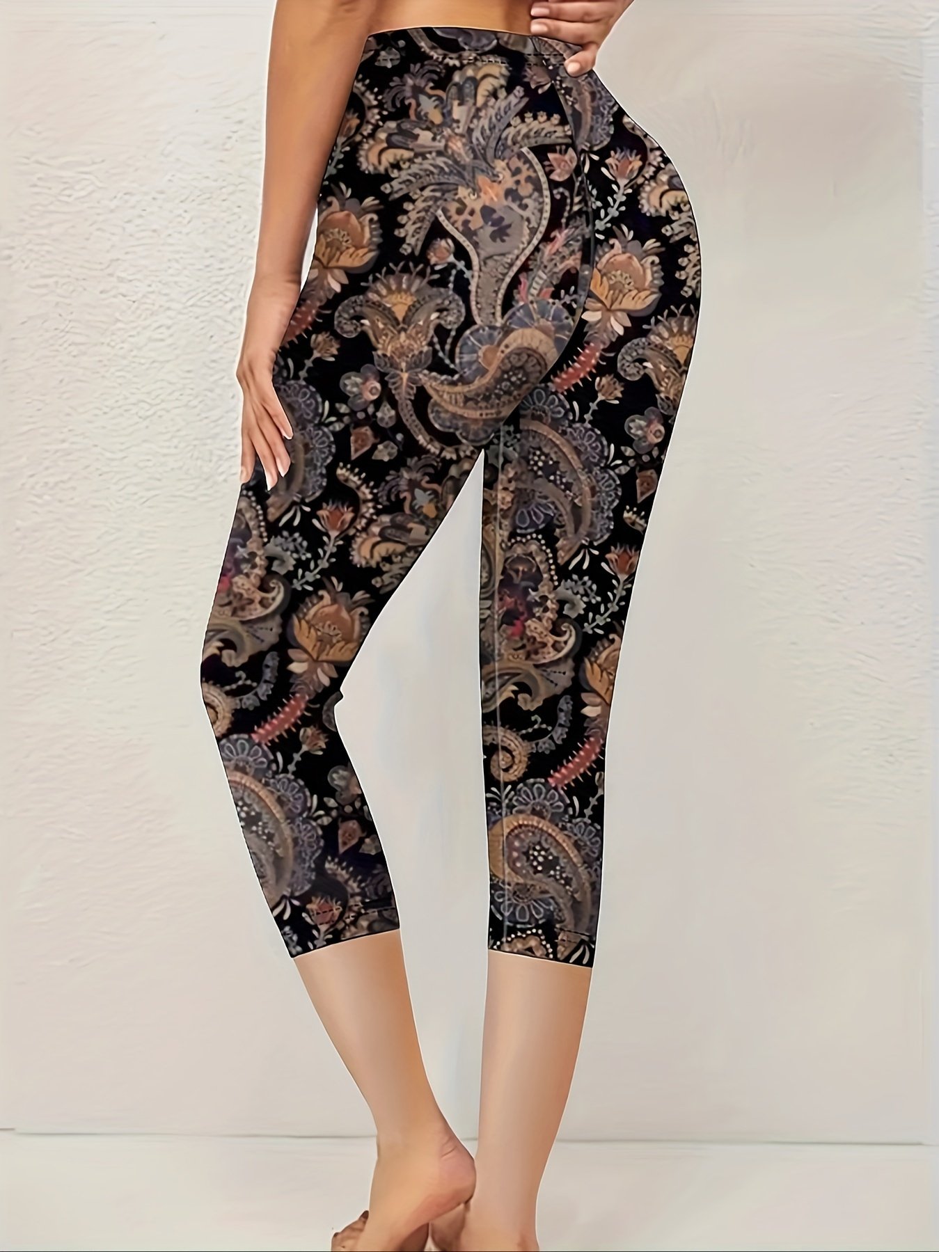 Women's Floral Print Casual Leggings