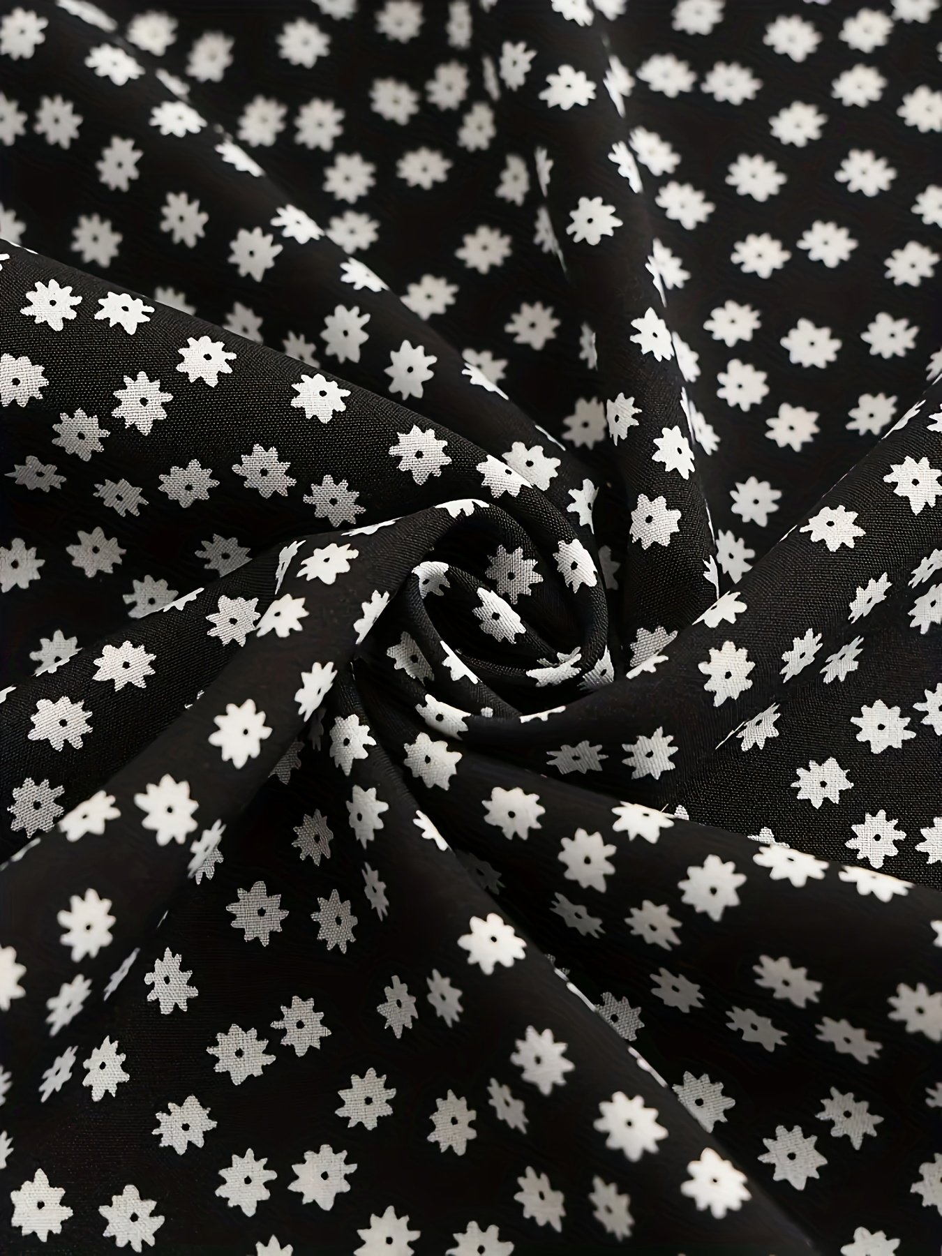 Women's Spring and Summer Floral Print Casual Straight Tie Cropped Pants