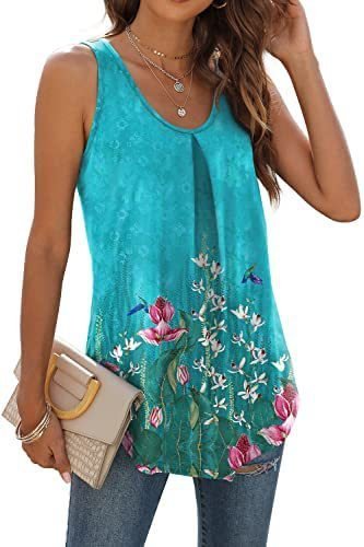 Women's Sleeveless Tank Top Summer Black Plain Ruched Cotton Crew Neck Daily Going Out Simple Top