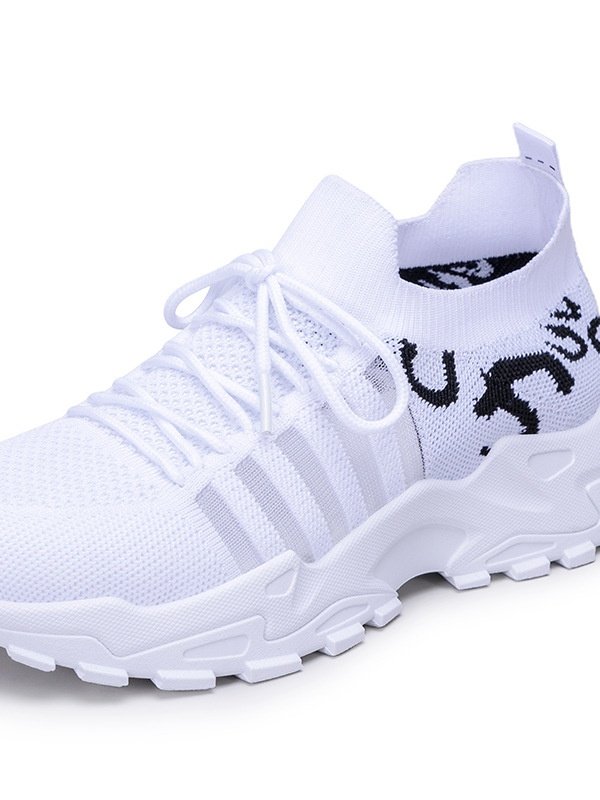 New Cross-border Women's Shoes Breathable Flying Woven Sports Shoes Retro Korean Casual Sports Shoes