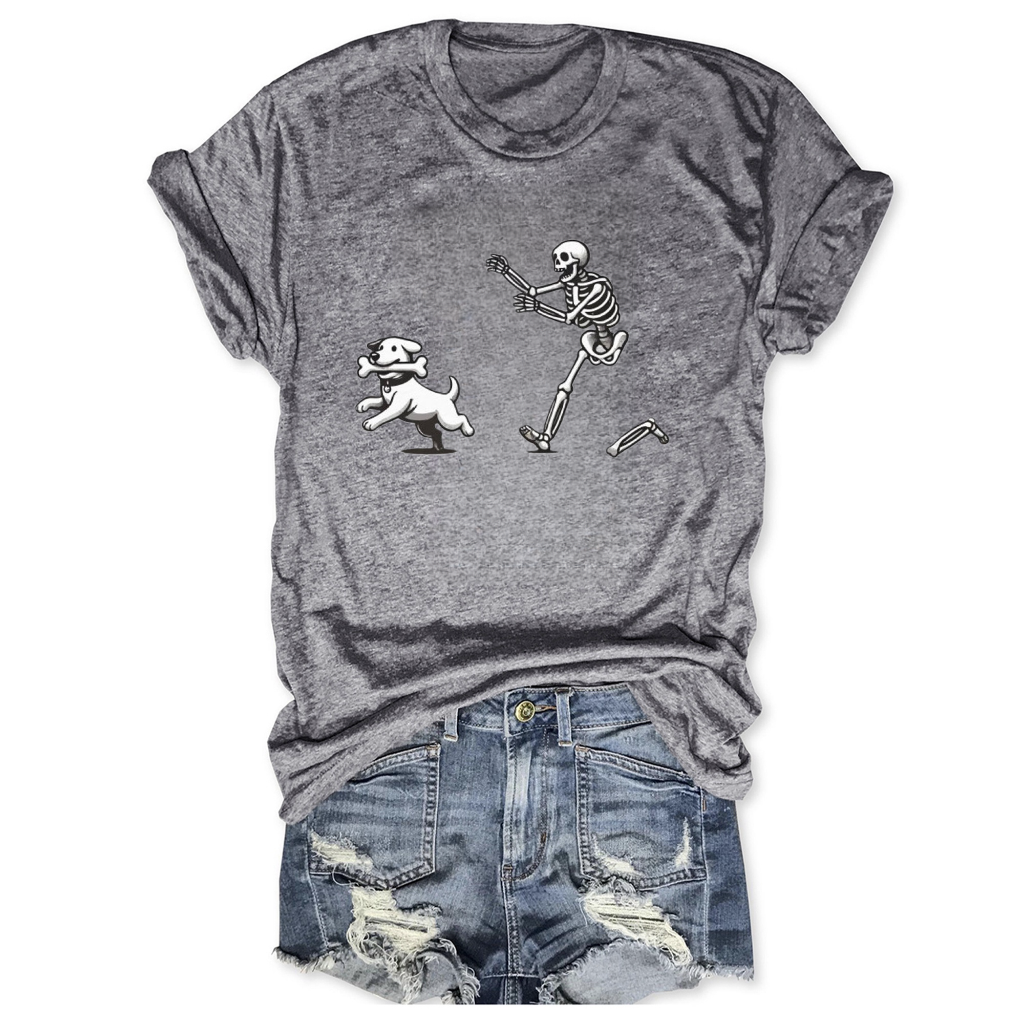 Women's Halloween Dog Funny Short Sleeve T-Shirt