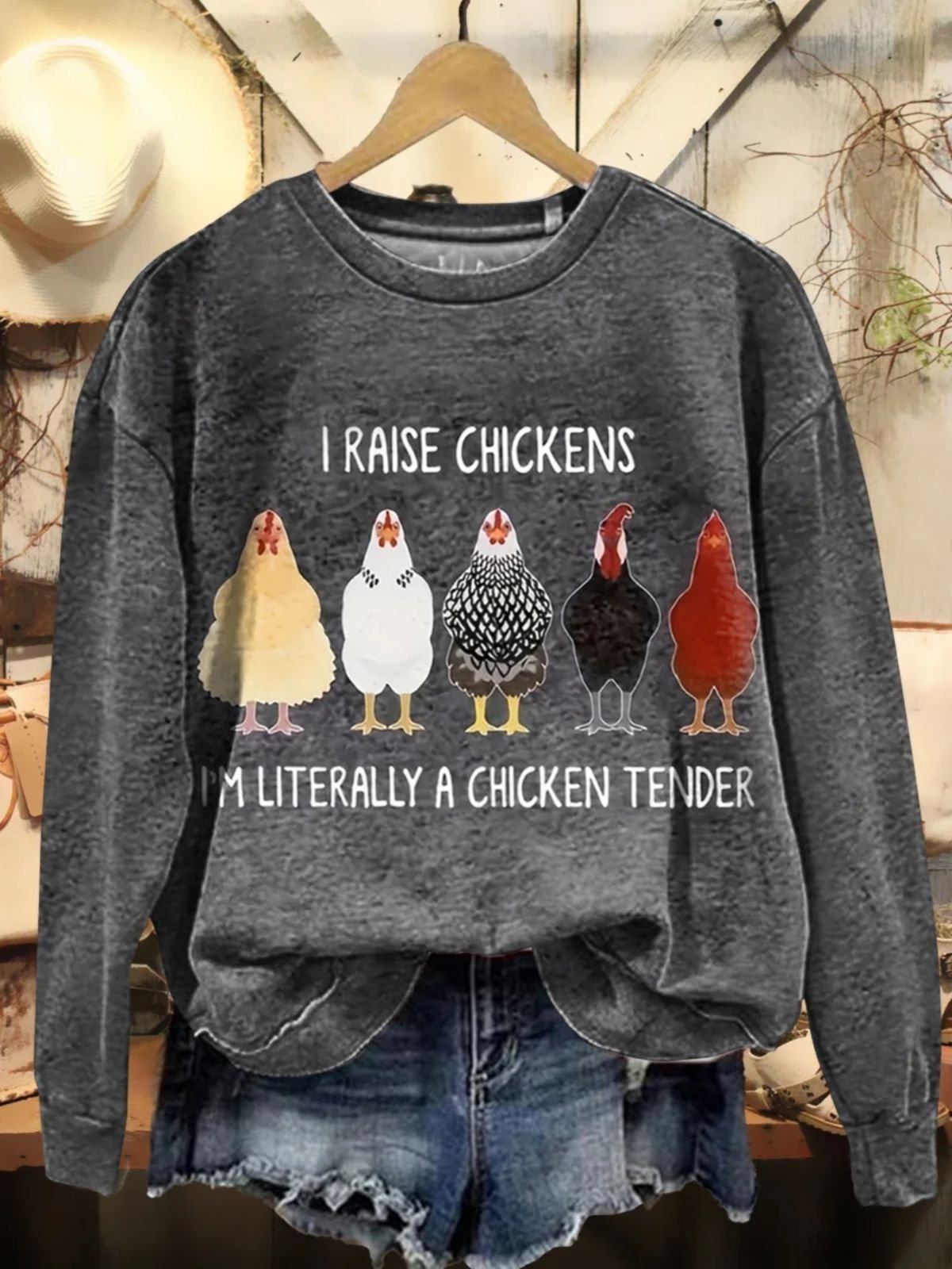 Crew Neck Turkey Casual Regular Fit Sweatshirt