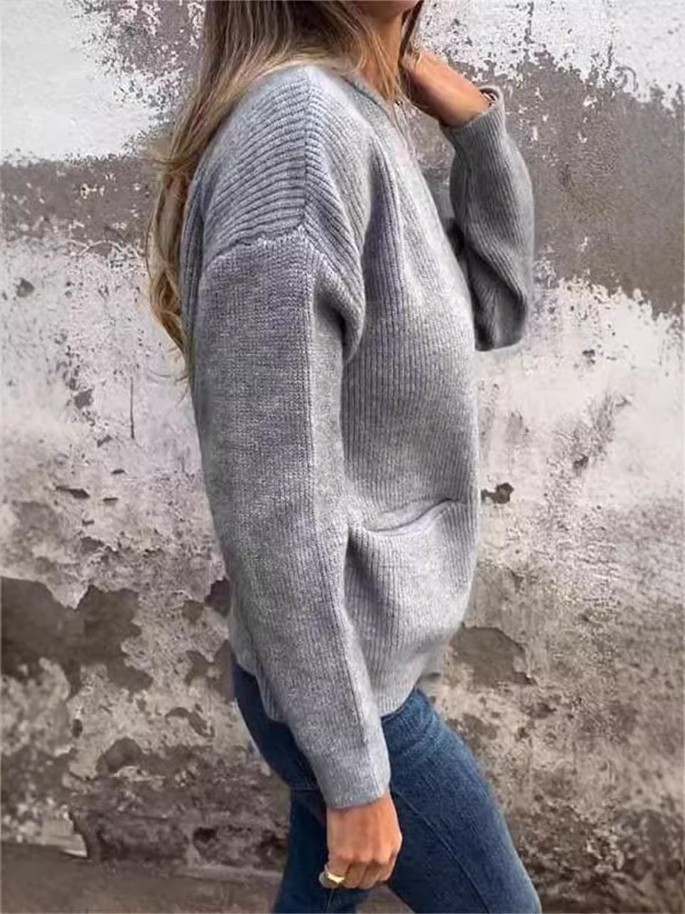 Women Plain Stand Collar Bomber Jacket Long Sleeve Vintage Split Joint Spring/Fall Daily Jacket Outerwear