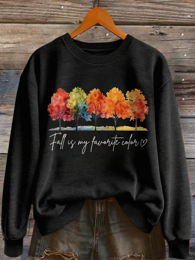 Women Text Letters Crew Neck Long Sleeve Casual Daily Spring/Fall Sweatshirt