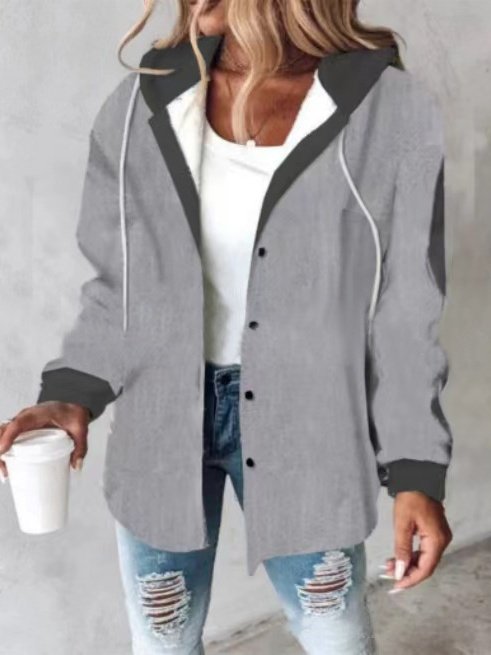 Women Striped Stand Collar Bomber Jacket Long Sleeve Vintage Printing Spring/Fall Daily Jacket Outerwear