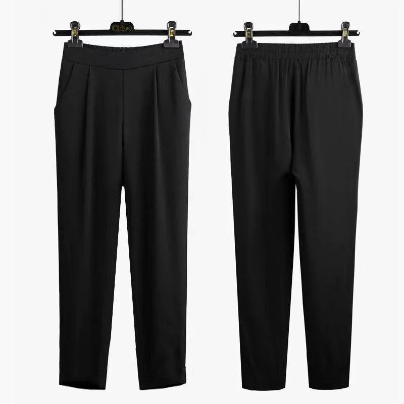 Women Plain Casual Pant Daily Spring/Fall Turnip Pants