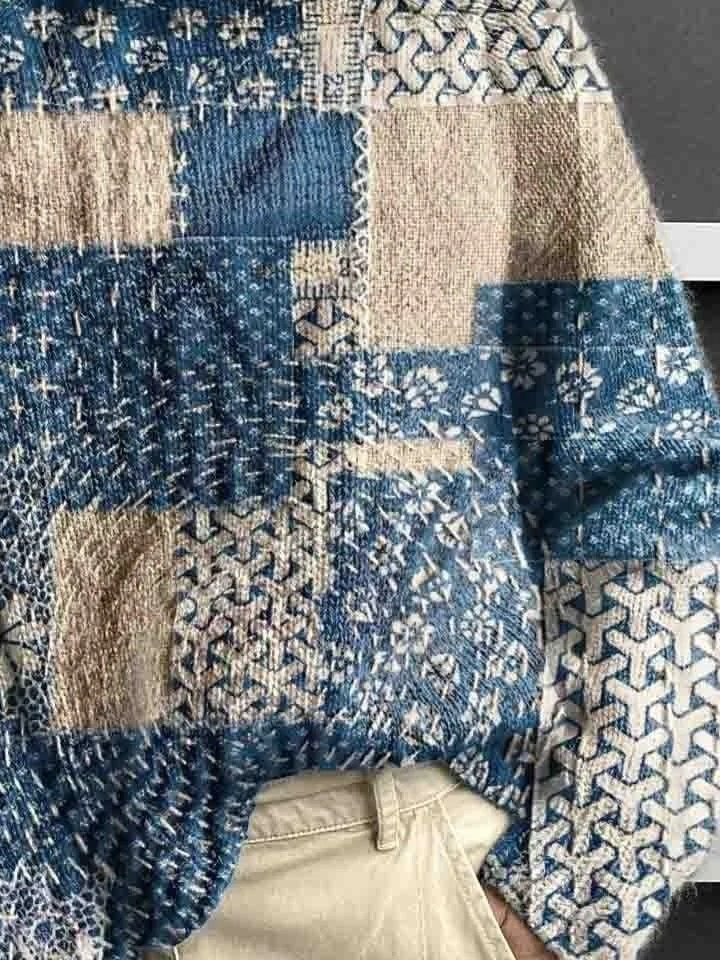 Women Abstract Turtleneck Long Sleeve Vintage Daily Spring/Fall Sweater