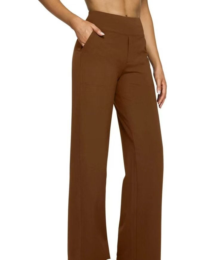 Women Plain Casual Pant Daily Spring/Fall Straight Pants